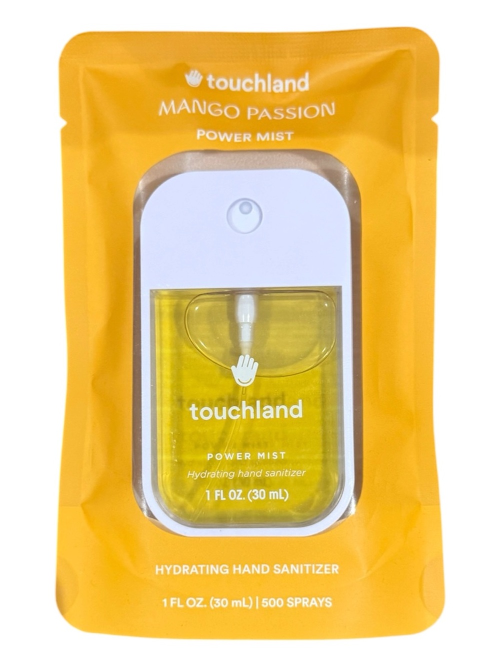 Touchland Mango Passion Hydrating Hand Sanitizer Power Mist - Yellow